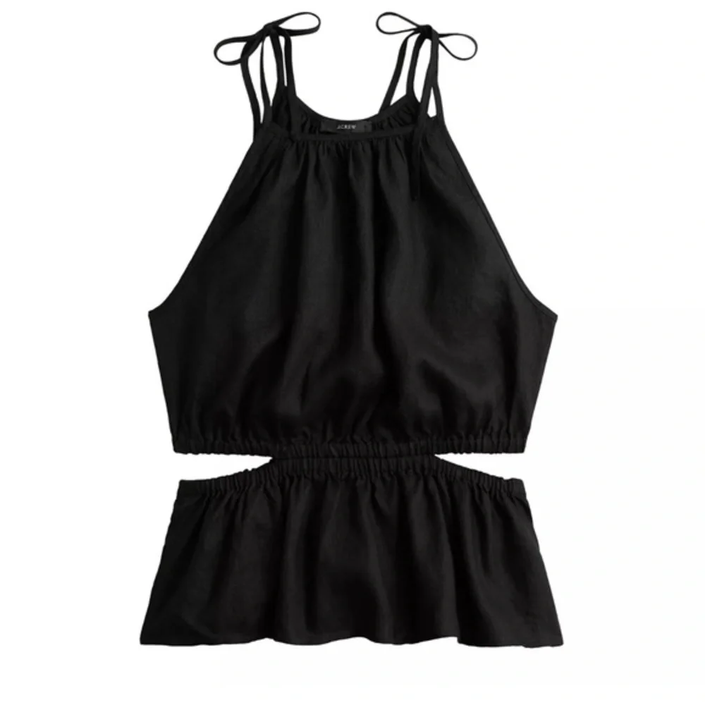 J.Crew Cutout linen tank top